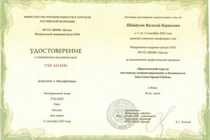 Диплом / сертификат №2 — Шайдулов Василий Борисович