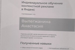 Настройка всех типов кампаний в яндекс — Вылегжанина Анастасия Валерьевна