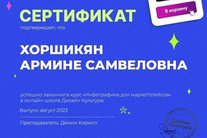 Диплом / сертификат №1 — Хоршикян Армине Самвеловна