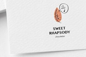 Фирменный знак для авторского шоколада Sweet Rhapsody. По желанию заказчика основой фирменного знака является... — Покусаева Ангелина Геннадьевна