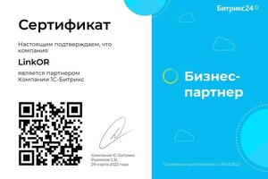 Диплом / сертификат №2 — LinkOR