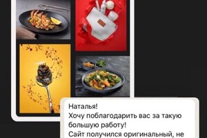 Отзыв о сотрудничестве по разработке сайта для рекламного фотографа Artcone — Семенова Наталья Викторовна