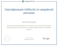 Диплом / сертификат №2 — Аушев Артем Юрьевич