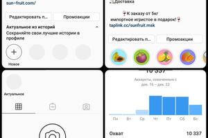 Экзотические фрукты. Москва. Оформление и продвижение аккаунта с нуля. Профиль передан под личное руководство — Чебан Татьяна Сергеевна