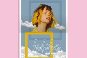 Постер с певицей Tessa Violet. — Глухова Дарья Александровна