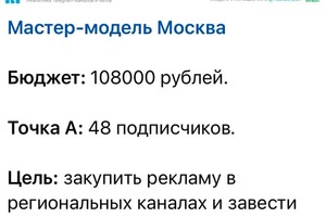 Сложный проект, в которы нужно было закупить рекламу в московских региональных телеграм-каналах. Цель была выполнена и... — Ильин Сергей Андреевич