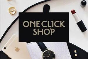 Логотип для онлайн магазина One Click Shop — Колбина Анастасия Сергеевна