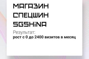 Продвижение магазина спецшин — Котенков Максим Евгеньевич