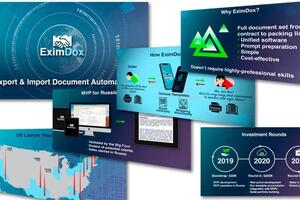 Создание презентации и инфографики для международной компании EximDox — Козьмина Валерия Валерьевна