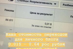 Промежуточные результаты таргетированной рекламы для продвижения личного блога — Макарец Артём Михайлович