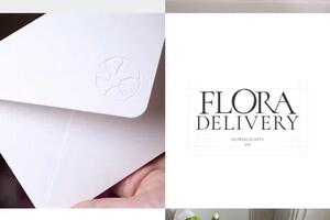 Фирменный стиль для премиального сервиса доставки цветов Flora Delivery — Медведева Элеонора Юрьевна