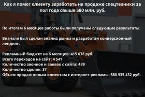 Кейс - продажа спецтехники — Шак Александр Николаевич