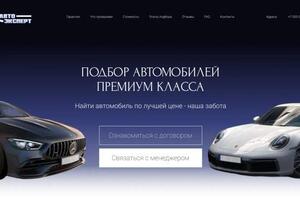 Разработка главного экрана для сайта автоэксперта — Шин Николай Никифорович