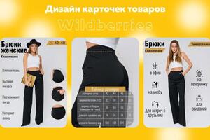 Дизайн карточек для Wildberries — Тетюева Екатерина Евгеньевна