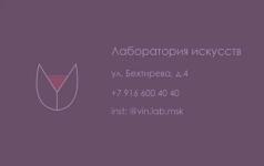 Экспериментальный редизайн логотипа и визитки ВинЛаб — Вакаренко София Айдеровна