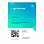 Диплом / сертификат №106 — Воротынцев Сергей Иванович