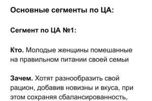 Анализ целевой аудитории — Зазноба Екатерина Михайловна