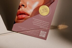 Зацепина Виктория Александровна — Разработка дизайн-макеты флаера для студии эстетической косметологии — Портфолио №8