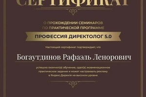 Диплом / сертификат №1 — Богаутдинов Рафаэль Ленорович