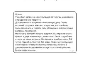 Консультация для проекта онлайн-тренировок; Запрос: разобраться в основных аспектах маркетинга; и понять как развивать... — Каблукова Валерия Андреевна