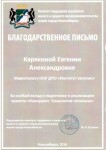 Диплом / сертификат №1 — Карякина Евгения Александровна