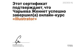 Диплом / сертификат №1 — Чарыева Женнет Меретгелдиевна