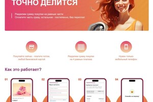 Бахмацкий Владислав Игоревич — Лендинг сплитинговых платежей — Портфолио №12