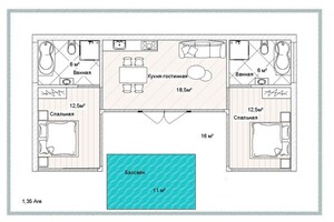 Бережанская Софья Андреевна — Чертёжные работы планировки помещений — Портфолио №1