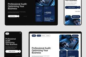 Landing page for audit company — Черных Алина Константиновна