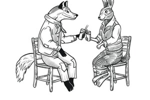 Федоренко Маргарита Маратовна — Иллюстрация для этикетки по мотивам сказок дядюшки Римуса — Портфолио №20