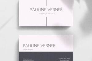 Голубев Владимир Петрович — Визитка для дизайнера интерьеров — Портфолио №8