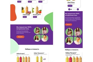 Литовченко Ирина Сергеевна — Лендинг для производителя соков — Портфолио №13