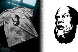 Московко Максим Сергеевич — Принт Сократа на футболке — Портфолио №5