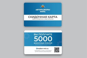 Павлова Надежда Андреевна — Дизайн скидочной карты — Портфолио №14