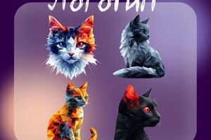 Попова Ольга Алексеевна — Логотипы в едином стиле. Выполнено в нейросети. — Портфолио №5