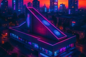 Сацук Полина Алексеевна — Генерация Ростова-на-Дону в стиле КиберПанк. В рамках проекта Художественный стиль — Портфолио №16