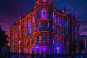 Сацук Полина Алексеевна — Генерация Ростова-на-Дону в стиле КиберПанк. В рамках проекта Художественный стиль — Портфолио №17