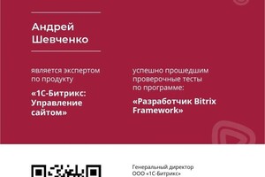 Диплом / сертификат №3 — Шевченко Андрей Владимирович