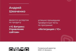 Диплом / сертификат №5 — Шевченко Андрей Владимирович