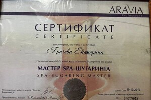 Диплом / сертификат №3 — Грачева Екатерина Игоревна