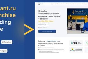 Pedant.ru Franchise Landing Page — Данила Резанов Александрович