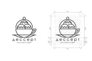 Логотип и сетка построения кондитерской \