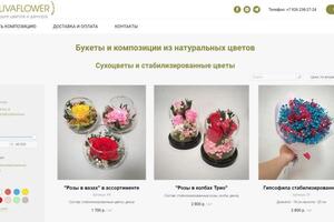 Скрин страницы каталога сайта интернет - магазина сухоцветов OLIVAFLOWER (2) — Капралов Артём Андреевич