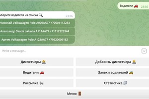 Telegram бот для сервиса заказа такси — Кулаков Артем Алексеевич