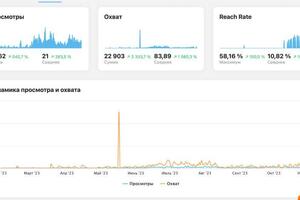 Рост просмотра, охвата и RR с платным продвижением — Мезгирёва Александра Андреевна