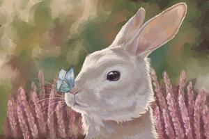 Рисунок в программе Adobe Photoshop. Кролик. — Васькина Елена Николаевна