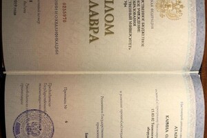 Диплом / сертификат №2 — Атапова Карина Олеговна