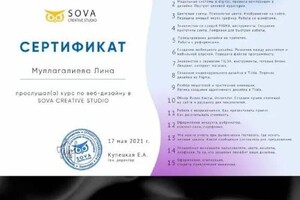 Диплом / сертификат №1 — Муллагалиева Лина Альфисовна