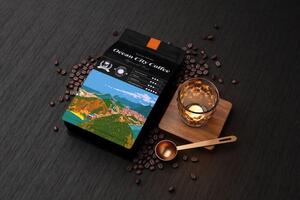 Этикетка для кофе Ocean City Coffee — Ксения Болдырева