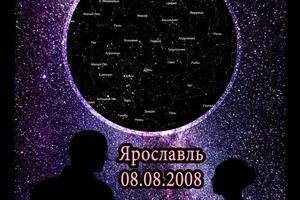 Карты звёздного неба оригинальный подарок на любое торжество. — Баранов Иван Валерьевич